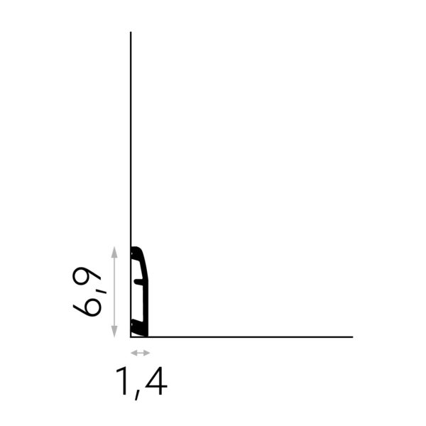 MARDOM DECOR ΣΟΒΑΤΕΠΙ MD017 (200X6.9X1.4CM)