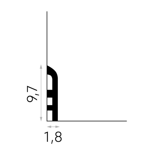 MARDOM DECOR ΣΟΒΑΤΕΠΙ MD355 (200X9.7X1.8CM)