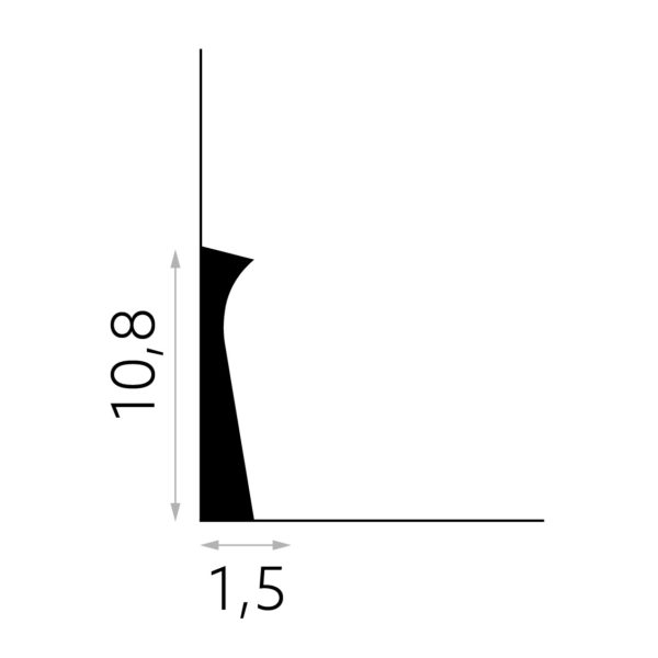 MARDOM DECOR ΣΟΒΑΤΕΠΙ QS004 (200X10.8X1.5CM)